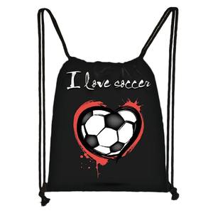 Football Soccer Basketball Baseball Print Backpack Men <b>Drawstring</b> <b>Bags</b> Outdoor Storage <b>Bags</b> for Travel <b>Shoes</b> - Product Image 6