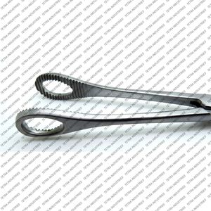 Foerster <b>Sponge</b> Straight Forceps 12 Inches Serrated Jaws Surgical Holding Veterinary Instruments Dressing Medical Clamp CE - Product Image 3