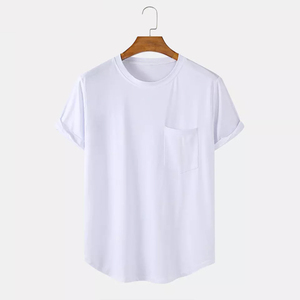 เสื้อยืดผู้ชายสีพื้นระบายอากาศได้ดี,เสื้อยืดลำลองคอกลมใส่ออกกำลังกายเล่นกีฬา - Product Image 3