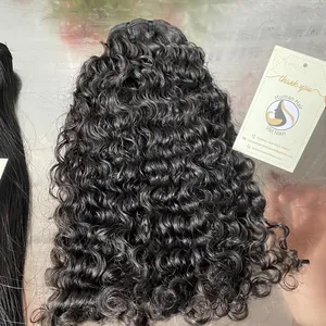 Commande personnalisée en gros 4x4 6x6 Extensions de cheveux humains Remy vietnamiens bruts non transformés Natural Wave Transparent pour HD Lace - Product Image 3