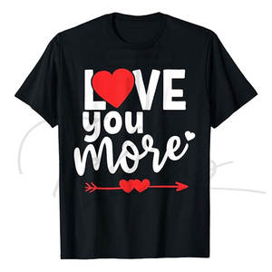 Camiseta de Hombre, Nuevo Estilo, Venta Caliente, Día de San Valentín, Cómoda, al por Mayor, Manga Corta, Poliéster/Algodón de Alta Calidad, Estampada - Product Image 2