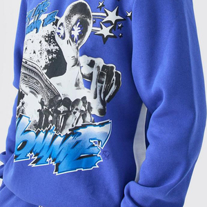 Ensemble survêtement décontracté pour homme avec logo personnalisé, pantalon de jogging ample, sweat-shirt à capuche, pantalon de jogging évasé et sweat-shirt à capuche pour adultes - Product Image 6