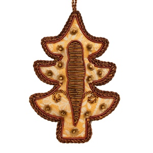 Décorations de Noël faites à la main ornement personnalisé chaussettes de père Noël en forme de girafe brodé perlé velours Satin Noël - Product Image 3