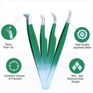 แหนบถอนขนตาแหนบคิ้วแบบสแตนเลส45องศา - Product Image 3