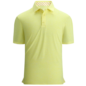Polos con cuello a rayas para hombre, traje de verano transpirable informal elegante de algodón de manga corta ajustado a la moda - Product Image 5