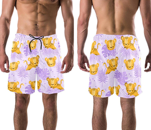 กางเกงขาสั้นผู้ชายเอวยางยืดแห้งเร็วระบายอากาศได้ดี - Product Image 2