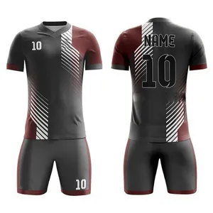 OEM Full sublimation Football soccer Jerseys and shorts set Soccer Jerseys Club Team Uniform Suit Soccer Uniform For Men