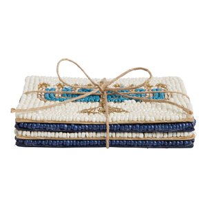 Sous-verre perlé de haute qualité sur le thème de la menorah pour la décoration de la maison pour les fêtes juives, logo personnalisé, écologique, pour l'accentuation de la table lors de la fête de la menorah - Product Image 5