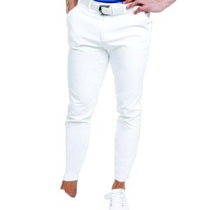 Pantalon d'affaires à coupe étroite en coton golf uni à la mode à l'extérieur et pantalon personnalisé pour hommes - Product Image 3