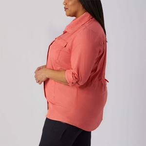 Chemise décontractée à manches retroussées pour femme-Haut boutonné à coupe décontractée pour la mode du printemps et de l'été - Product Image 3