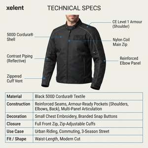 Blouson de moto personnalisé en textile Cordura 600D, imperméable, équipement de motard Heritage, pour hommes, logo personnalisé OEM - Product Image 5