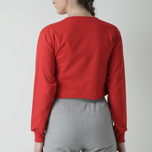 Automne hiver saison respirant femmes sweats courts pour décontracté/dames blanc polaire entraînement sweats courts pour les femmes - Product Image 2