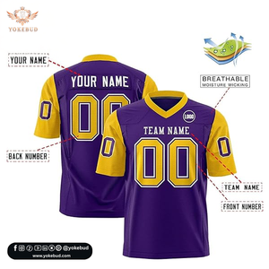 Alta calidad personalizable equipo deportivo Jersey con logotipo impreso al por mayor nombre personalizado impresión Streetwear camisas BD - Product Image 3