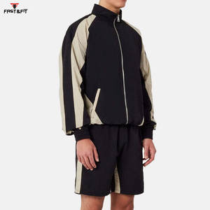 Conjunto de pantalones cortos de nailon Chaqueta cortavientos Conjunto con capucha Unisex Chándal para hombre Chándal Pantalones cortos Conjuntos para hombre de dos piezas - Product Image 3