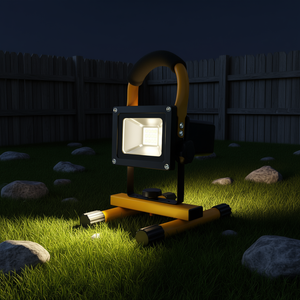 10W Rechargeable LED Lion <b>Projector</b> <b>Stand</b> Outdoor Lighting Supply - Product Image 3