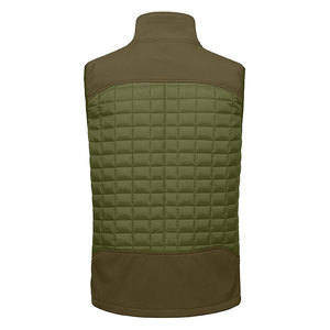 Chaleco acolchado de talla grande para hombre con cuello Mandarín de invierno, ropa de abrigo informal transpirable impermeable - Product Image 4
