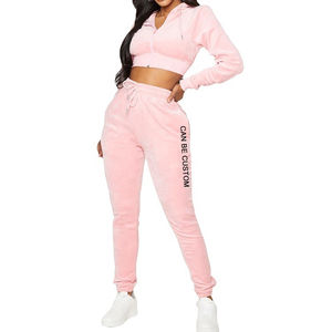 Moda 2024 nueva tarifa de fábrica de secado fácil diseño Popular color personalizado Venta caliente mujeres Crop Top chándales tarifa al por mayor - Product Image 2