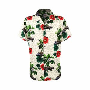Camiseta bordada personalizada de alta calidad para hombre, ropa de playa para exteriores con cuello propio con estampado de garabatos y logotipo teñido liso - Product Image 3
