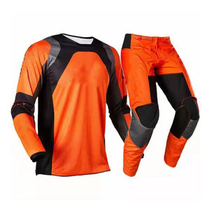 Maillot de course de motocross 100% polyester à séchage rapide, manches longues, uniformes de motocross pour hommes, vente en gros - Product Image 1