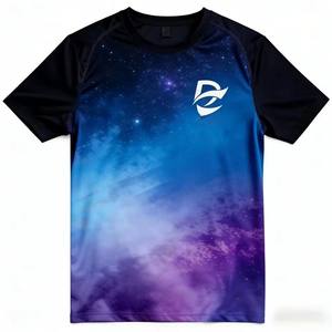 T-shirt de sport pour homme à manches courtes et col rond de haute qualité, séchage rapide, respirant, pour la course à pied, l'entraînement, le basketball, logo personnalisé - Product Image 2