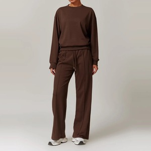 Survêtement pour femmes Survêtement d'entraînement de haute qualité Vêtements de yoga pour femmes Pull évasé Jogger 2 pièces Gym Fitness Set pour femmes - Product Image 4