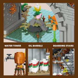 1987 pièces Moc brique Miniature chemin de fer Juguetes Lookout montagne modèle voie ferrée Rail <span class=keywords><strong>Train</strong></span> jouets ensemble blocs de construction ensembles - Product Image 3