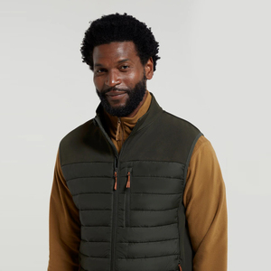 Recién llegado, chaleco acolchado para hombre con cremallera, cálido, acolchado, cuello levantado, chaleco 400 Gsm, chaleco acolchado sin mangas - Product Image 6