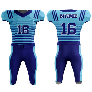 Uniforme de fútbol americano al por mayor personalizado de alta calidad de poliéster sublimación uniforme de fútbol americano - Product Image 3