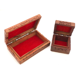 Caja de Joyería de Diseño Clásico Hecha a Mano, Caja de Regalo de Boda, Exhibición de Joyería, Caja de Almacenamiento de Joyería de Madera Color Marrón por ACMI - Product Image 4