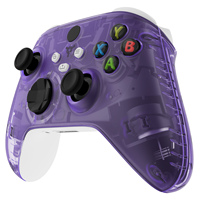 EXtremeRate Façade et rails latéraux transparents personnalisés pour manette Xbox Series X/S-Kit de boîtier de bricolage