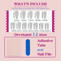 HYC-DZ-650 Faux Ongles à Coller Réutilisables, Longs Stilettos, Motif Araignée Mystérieuse d'Halloween, Couverture Complète, Design Gothique, 24 Pièces
