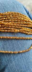 Cuentas de Vidrio Redondas Doradas Hechas a Medida para la Fabricación de Joyas, Accesorios de Moda de Lujo y Aplicaciones Decorativas - Product Image 3