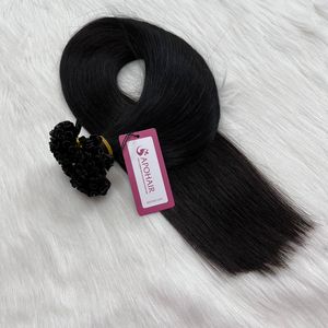 Utip extensions de cheveux humains bruts droits vietnamiens pré-collés sans emmêlement sans perte de vague profonde lâche vague naturelle 100% vierge - Product Image 5