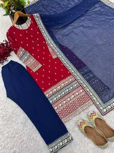 2025 Salwar Kameez de nouvelle femme indienne de designer en matériau Georgette de style pakistanais pour les fêtes - Product Image 6