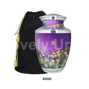 เถ้ากระดูกสำหรับผู้ใหญ่พร้อมถุงกำมะหยี่รูปท้องฟ้าสีน้ำเงิน - Product Image 5