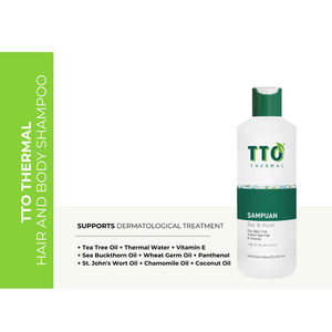 Champú TTO Térmico para Cabello y Cuerpo 500ml Líquido 2 en 1 Limpiador con Aceite de Árbol de Té para Cabello Graso, Caspa y Cuidado del Cuero Cabelludo, Refrescante Diario - Product Image 2