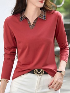 Camisa de mujer al por mayor de alta calidad, polos elegantes de secado rápido, polos transpirables de algodón 100% para mujer - Product Image 2