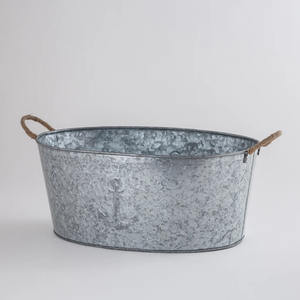 Handmade Blue Ice Bucket for Parties Beverage <b>Tub</b> With Handle Large Ice Bucket Drink Bucket For Party Bar Home Picnic - Product Image 4