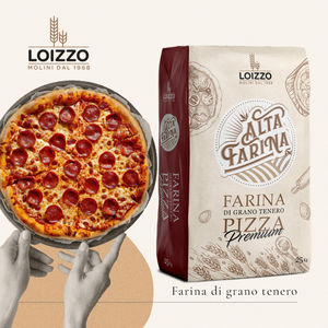 Farine de blé tendre tout usage de haute qualité, fabriquée en Italie, qualité supérieure, 25 kg en sac en papier, pour pizza napolitaine - Product Image 2