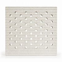 Plaque de four réfractaire perforée à surface rainurée, carrée, multi-trous, pour ventilation, soudage et découpe, pour la cuisson des fours céramiques