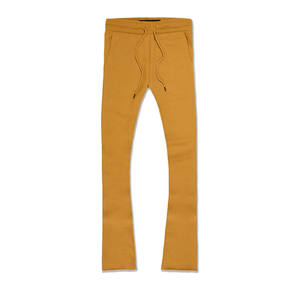 Pantalones de chándal apilados para hombre con logotipo personalizado de alta calidad OEM, pantalones de chándal para correr, pantalones de chándal Acampanados para hombre con logotipo personalizado - Product Image 4