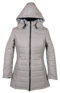 Cómodo abrigo de invierno con capucha para mujer Ropa de abrigo larga de color sólido con cremalleras Chaqueta de moda y cálida - Product Image 3