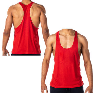 OEM Men's Casual Gym Singlets Custom Cotton Spandex Tank Top Sports Stringer <b>Vest</b> for <b>Bodybuilding</b> Fitness Washed Technics - Product Image 3