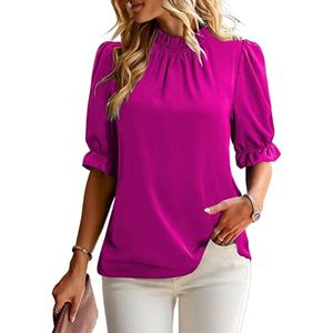 Hauts d'été à manches courtes pour femmes Chemises de réservoir décontractées basiques avec coupe ample T-shirts de base de grande taille - Product Image 3