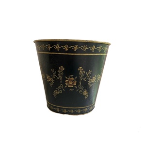 Cubo de basura de hierro de estilo clásico, cesto de basura de Metal pintado a mano decorativo, cubo de basura moderno, forma de tamaño personalizado - Product Image 5