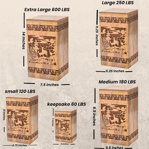 Handcrafted Wooden Cremation Human <b>Pet</b> Burial <b>casket</b> Large Keepsake for Ashes for Ground Burial <b>Pet</b> <b>Urn</b> for Dogs & Cat - Product Image 5