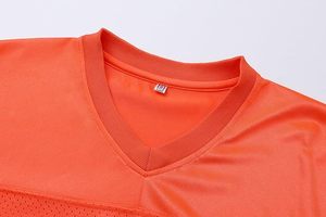 Maillot d'entraînement de football orange personnalisé, respirant, en maille, léger, vêtements de sport pour équipe athlétique - Product Image 3