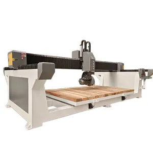 High speed 3 axis bridge saw cutting CNC router for stone slab