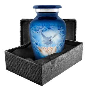 Urnes de cendres commémoratives de souvenir de conception de style américain en aluminium 100% du vendeur indien - Product Image 1