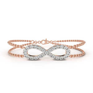 Bracelet en or 18 carats avec diamants de laboratoire, magnifiques bracelets et joncs en diamants - Product Image 3